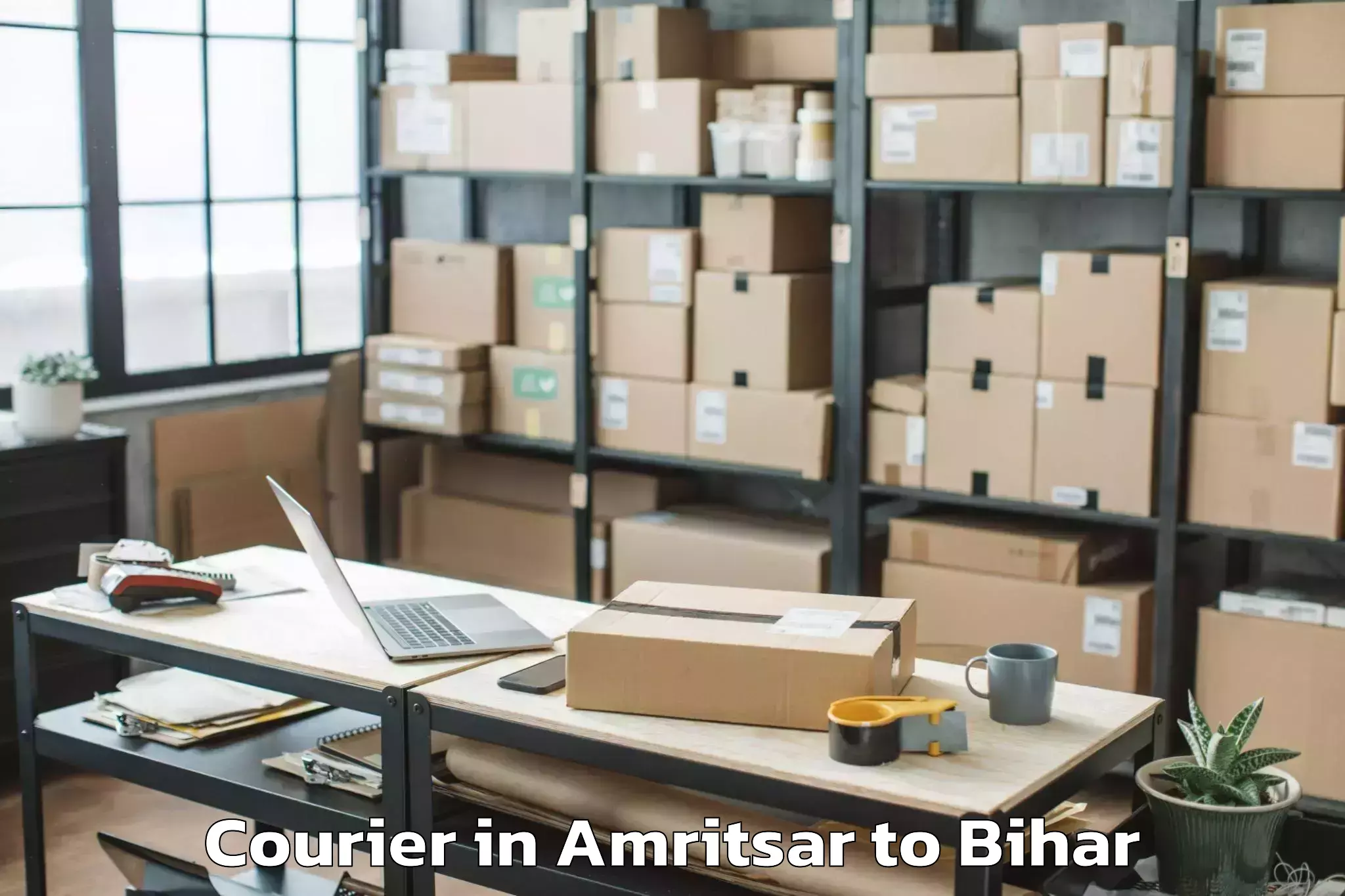 Leading Amritsar to Mehsi Courier Provider